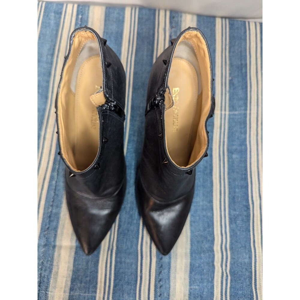 Enzo Angiolini ‘Presly’ Ankle Booties Stiletto Black Studded Size 7.5 (Y04) - Picture 6 of 7